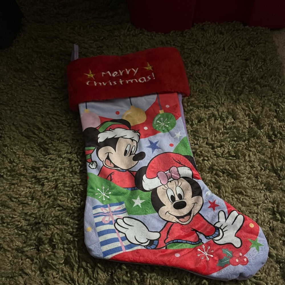 Brand new Disney, Mickey and Minnie mouse Christmas stocking